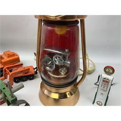 Collection of diecast models and other toy vehicles, to include Majorett 82 Performant, Solido Castrol truck, Corgi truck, Matchbox lorry etc, in two boxes