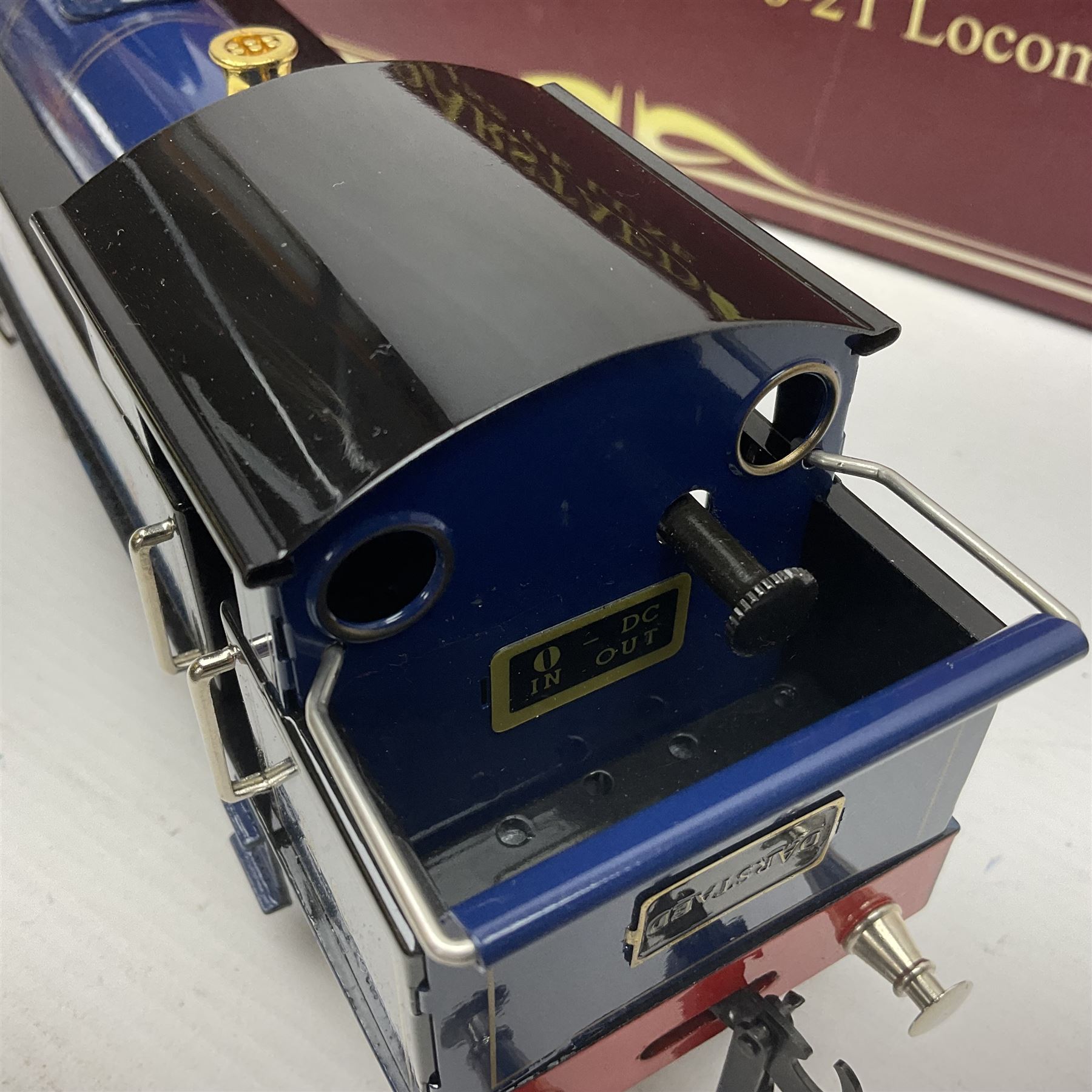 Darstaed '0' gauge - SDJR 2-6-2 tank locomotive No.26 in blue/black; boxed with original packaging and invoice dated 04/02/2017.