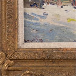 Gustave Madelain (French 1867-1944): 'Notre Dame de Paris', oil on canvas signed, titled on gallery label verso 25cm x 32cm 
Provenance: exh. Richmond Gallery, London, label verso