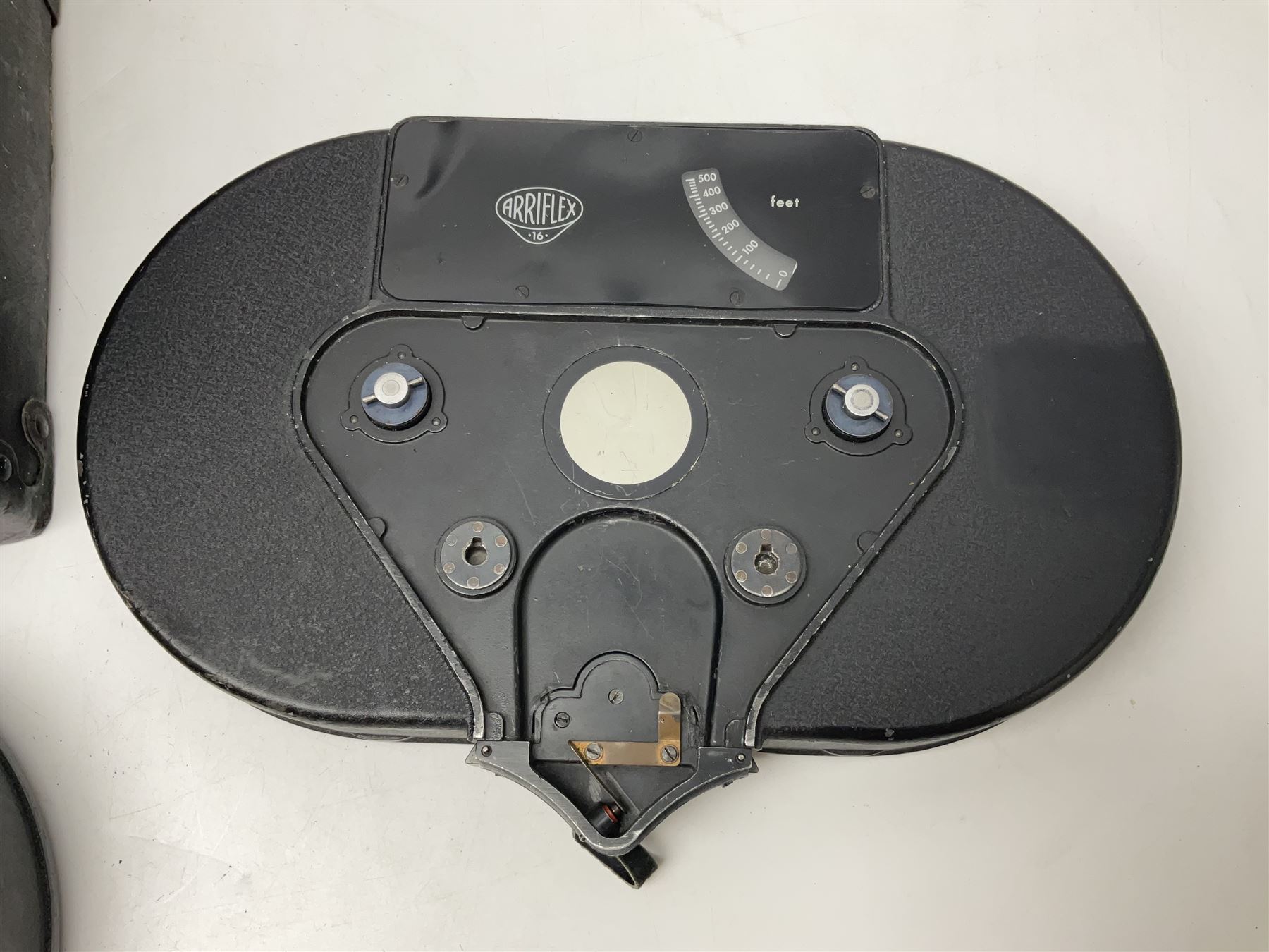 Arriflex 16 camera body, serial no. 11250, three 400ft magazines, cased filter set, 'Angenieux-Zoom Type 4x17.5B F.17.5-70mm' lens, serial no. 1199886 cases and other Addiflex equipment in hard case 