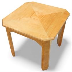 Mid 20th century German Art Deco occasional table, the octagonal top with radiating veneer...