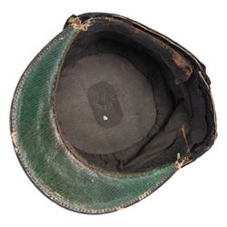 WWI French Administration Officer's kepi, 1914, the body in red wool with gilt piping and bullion wire woven star the front