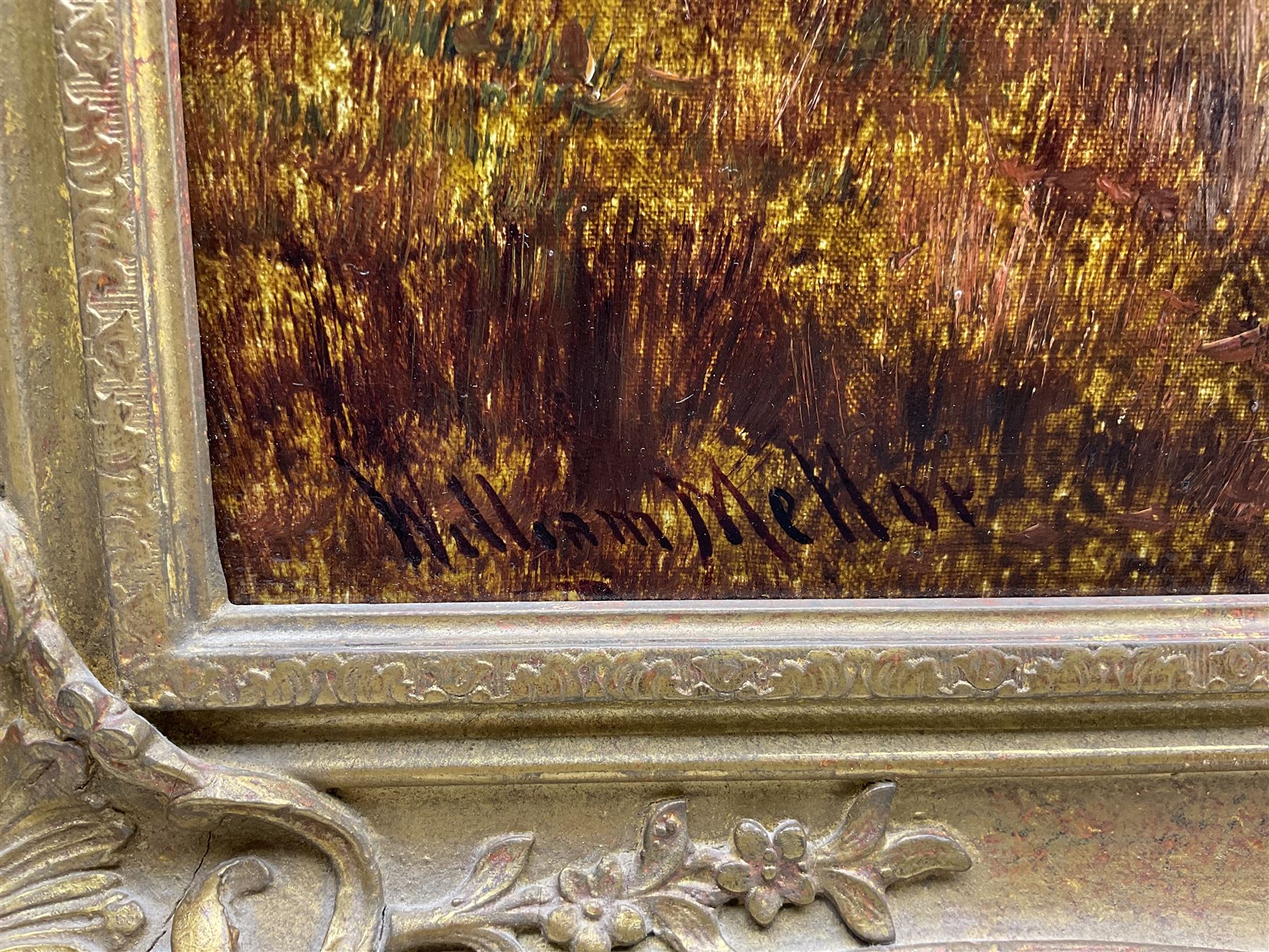 William Mellor (British 1851-1931): Bolton Abbey, oil on canvas signed 59cm x 90cm