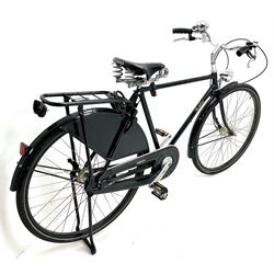 Pashley town bicycle with swept back handle bars and Brooks seat