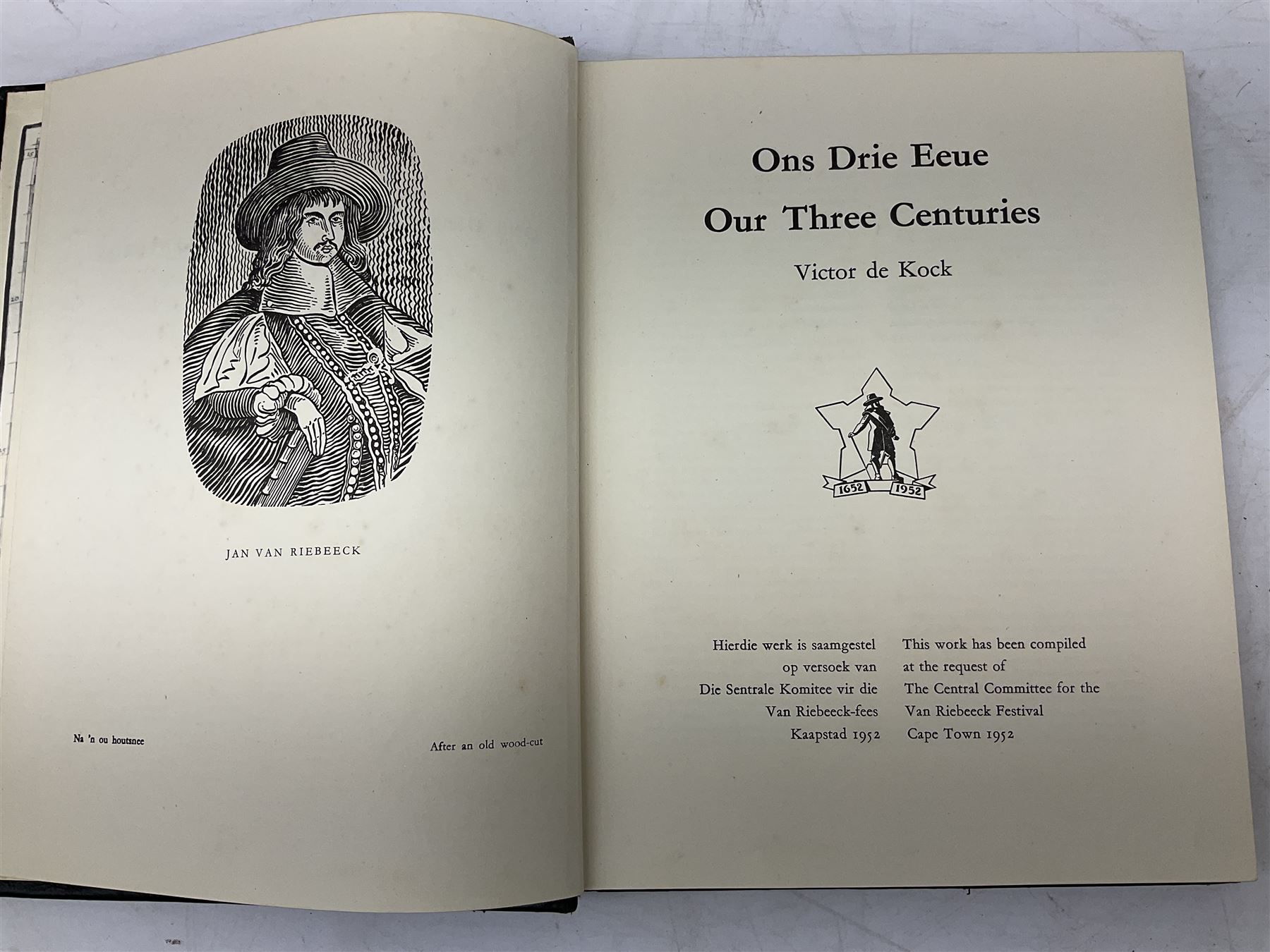 Ons Drie Eeue, Our Three Centuries limited edition book by Victor De Kock, published by Kaapstad, 1952