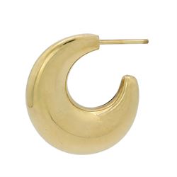 Georg Jensen pair of 18ct gold hoop earrings, stamped 750, boxed