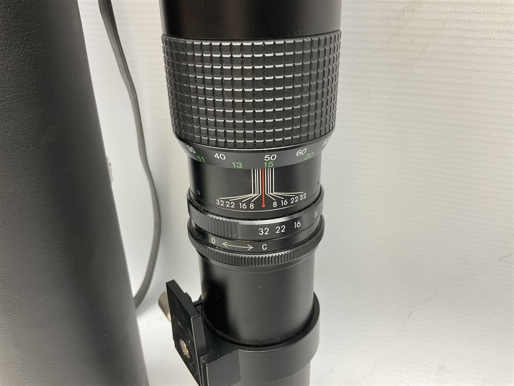 Three Olympus Camera bodies, comprising of OM-D E-M5, E-400 and E-450,   together with 'Samyang Mirror Lens 800mm 1:8.0DX', Olympus 'Zuiko Digital 40-150mm 1;3.5-4.5mm' lens, three other lenses and Velbon CX444 tripod 