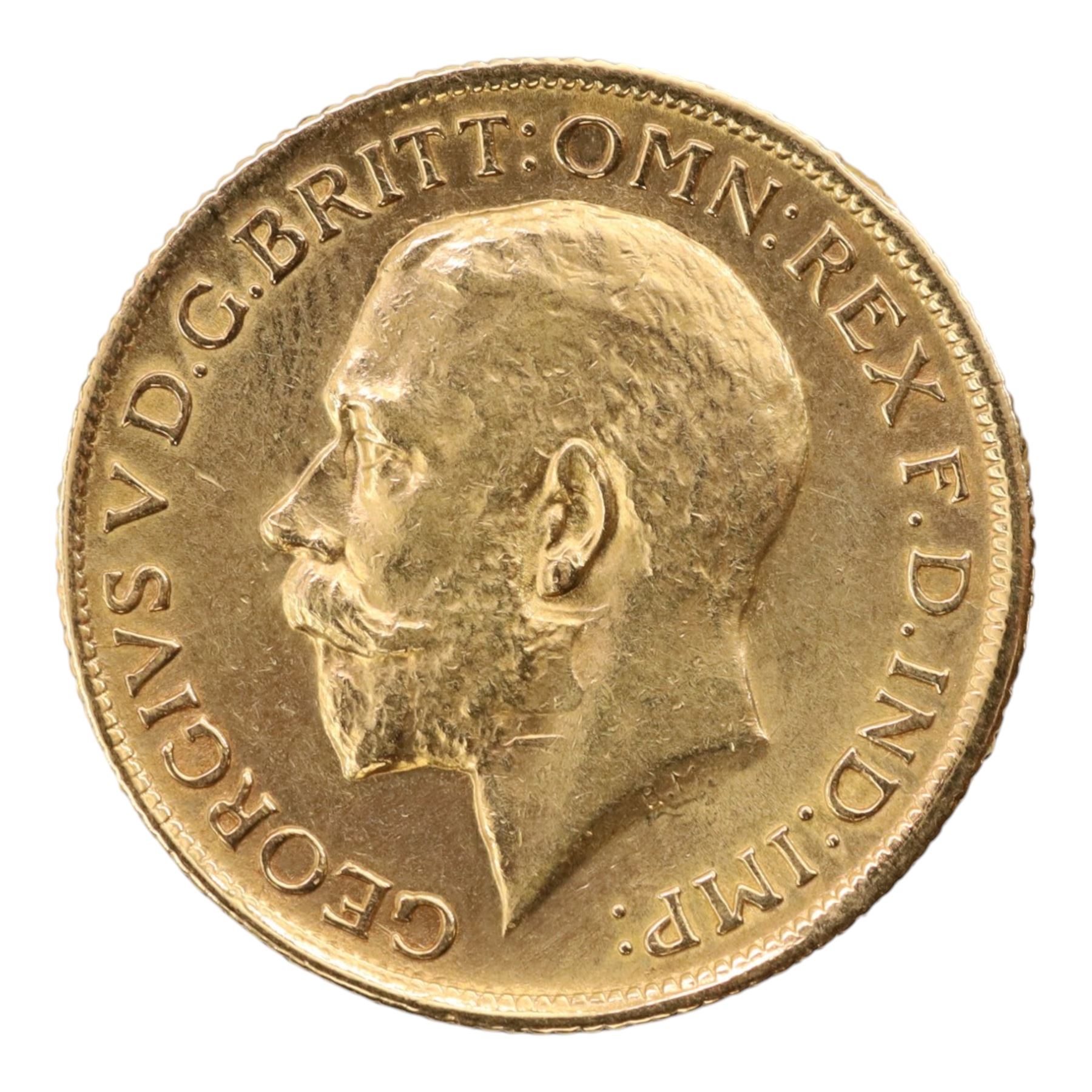 King George V 1925 gold full sovereign coin, Sydney mint