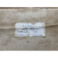 Gordon Clifford Barlow (British 1913-2005): 'The White Lion' Inn - Cray, oil on board signed, titled verso 28cm x 37cm 