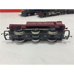 Hornby/Tri-Ang ‘00’ gauge - nine locomotives to include Britannia Class ‘Britannia’ 4-6-2 no.70000 in BR green; Class M7 4-4-0 Tank no.30027 in BR black; Princess Class ‘Princess Victoria’ 4-6-2 no.46205 in BR black; in original boxes; further loose models Princess Class ‘Princess Elizabeth’ 4-6-2 no.46201 in BR green; Class 3F 0-6-0 tank no.7606 in LMS crimson; TR double ended diesel locomotive; three further tank locomotives and one loose tender (10) 