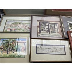 Pat Faust (British fl.1950-2000); Collection of framed paintings in various media to include local scenes of Scarborough and Filey etc. 