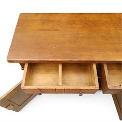 Antix - French oak sideboard, fitted with three drawers and cupboards