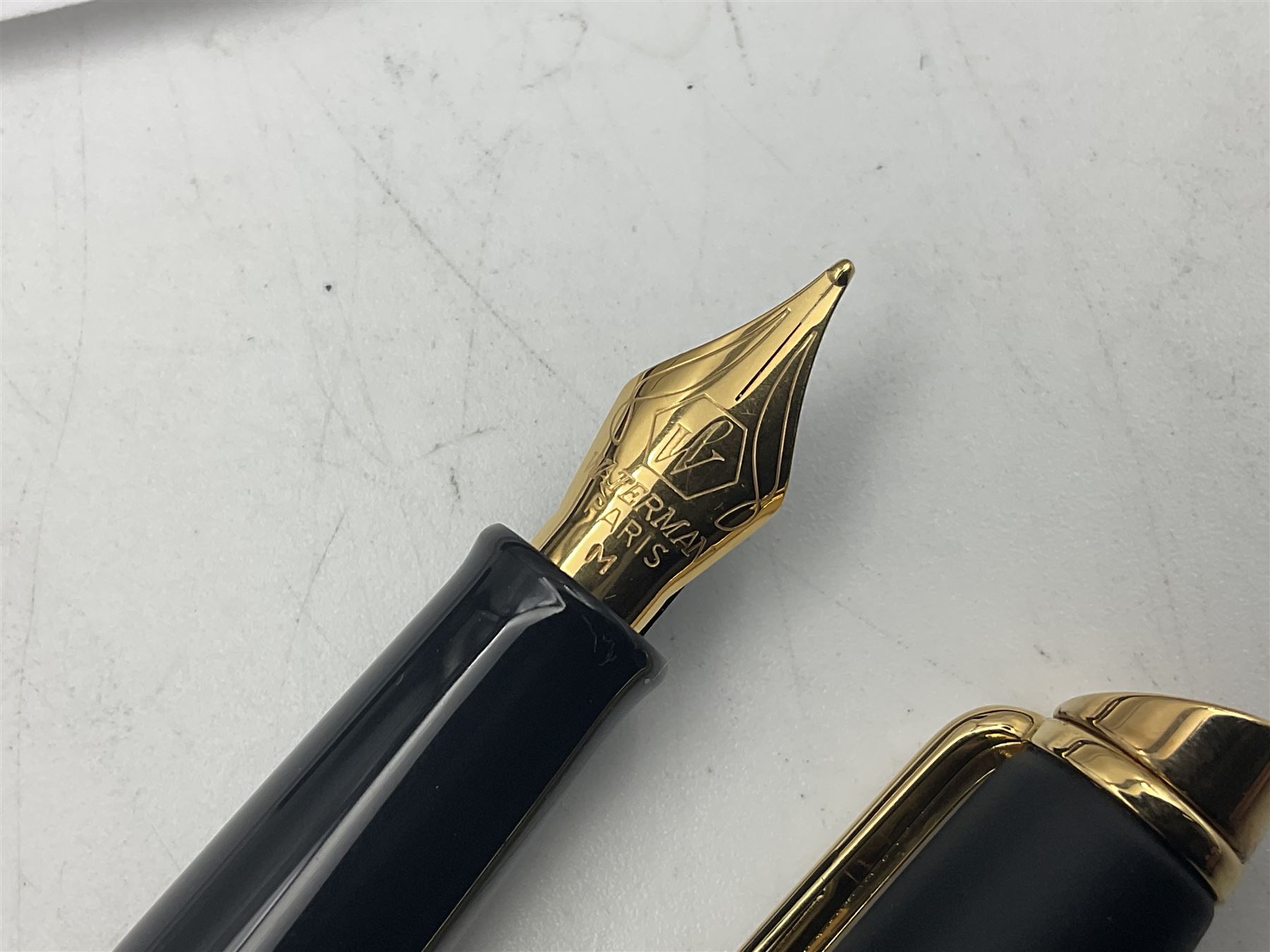 Waterman Hemisphere fountain pen and matching ballpoint pen, both in presentation boxes