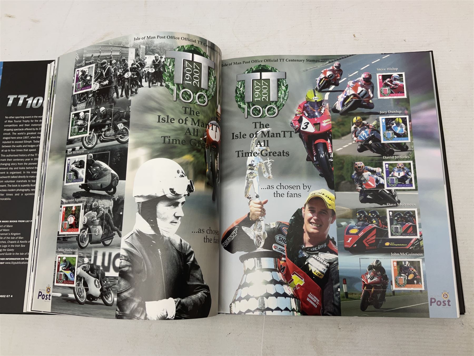 Stamps including Great British Queen Elizabeth II Royal Mail first day covers mostly with special postmarks, various mint pre and post decimal mint stamps, Isle of Man TT100 book by Mick Duckworth complete with stamps, World stamps etc, housed in various albums/folders and loose, in one box