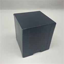 Pair of Victorian green glass dump paperweights with air bubble inclusions, together with Caithness paperweight and three other paperweights, dump H15cm