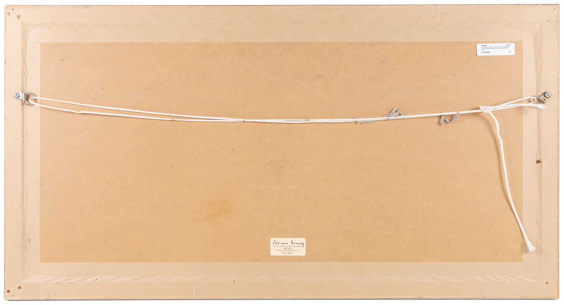 Brian Irving (British 1931-2013): Sheepdogs and Shepherds, watercolour signed 17cm x 55cm 