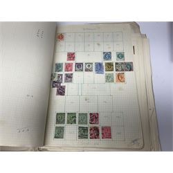 Mostly Great British Queen Victoria and later stamps, including imperf penny reds, 1841 two pence blues white lines added, imperf penny red on cover with 'More To Pay', half penny 'bantams', perf penny reds etc, in album, on pages and loose in packets