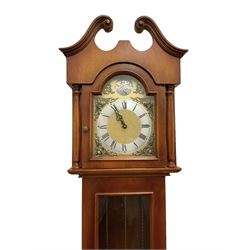 Twin train 20th century grandmother clock 