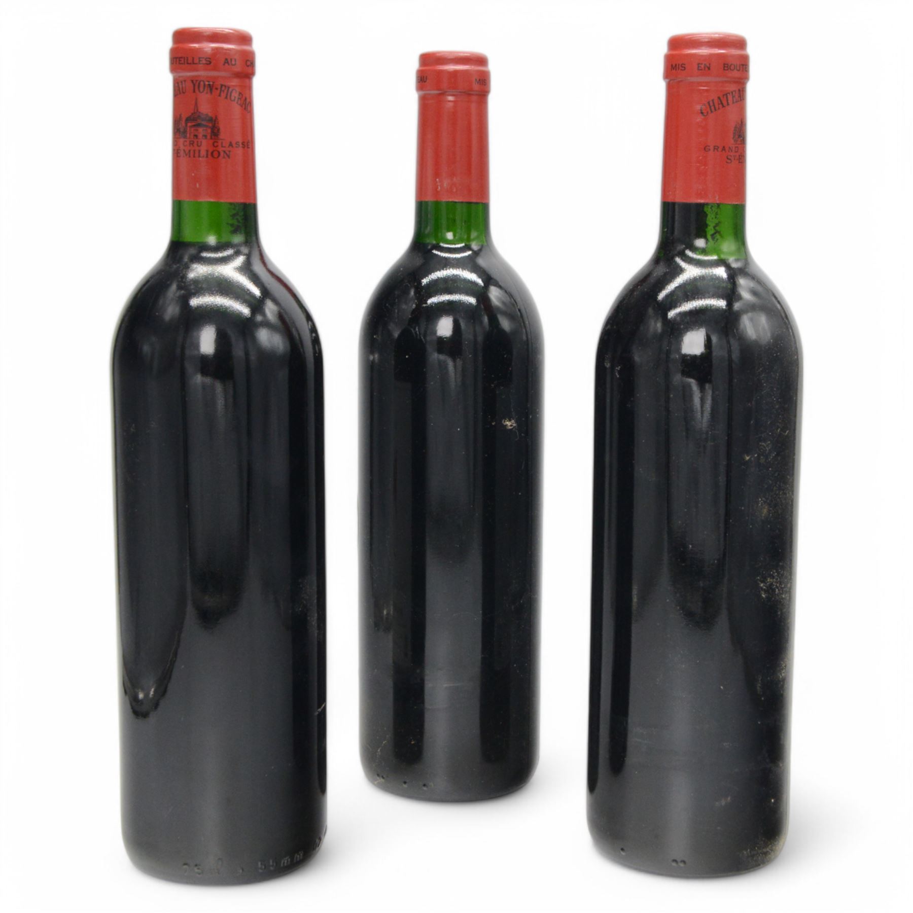 Chateau Yon-Figeac 1984 Saint-Emilion Grant Cur Classe, unknown proof 75cl, three bottles  