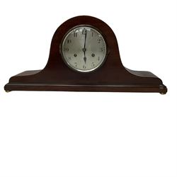Oak striking mantle clock