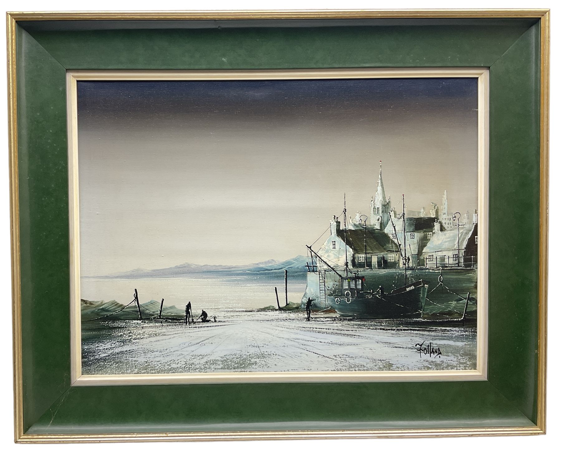 Roland Norman Folland (British 1932-1999): 'Quiet Harbour