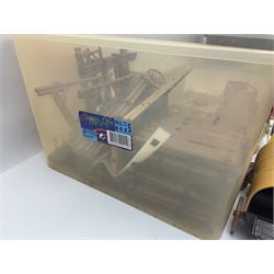 Collection of Playmobile Cowboys and Indians plastic figures, teepees, covered wagon etc