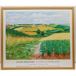 After David Hockney (British 1937-): 'A Year in Yorkshire', exhibition poster pub. Annely Juda Fine Art, London 2006, 61cm x 72cm