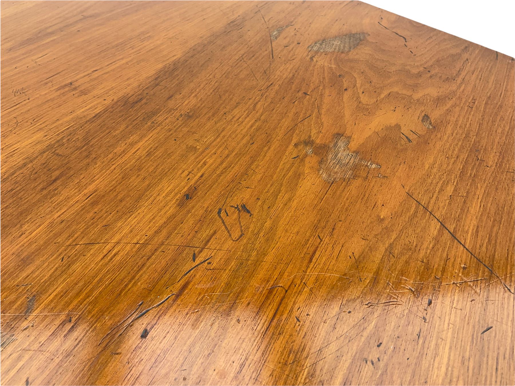 Liberty & Co circa 1890 - walnut centre table, hexagonal form, fretwork frieze, star stretcher base, turned supports on button feet. Stamped on underside.
Featured in - Pictorial Dictionary of British 19th century Furniture Design, Daryl Bennett Liberty's Furniture, 1875-1915, The Birth of Modern Design.
Liberty Style, The Classic Years, 1898 - 1910, by Mervin Levy.