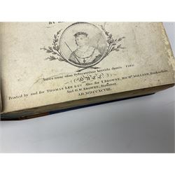 Tickell Rev. John: The History of the Town and County of Kingston upon Hull. 1798 Hull. Linen backed frontispiece and other engraved plates. Rebound in quarter calf with blue boards, marbled edges and new end papers; together with T. Tindall Wildridge: The Hull Letters. Ndc1886 (2)