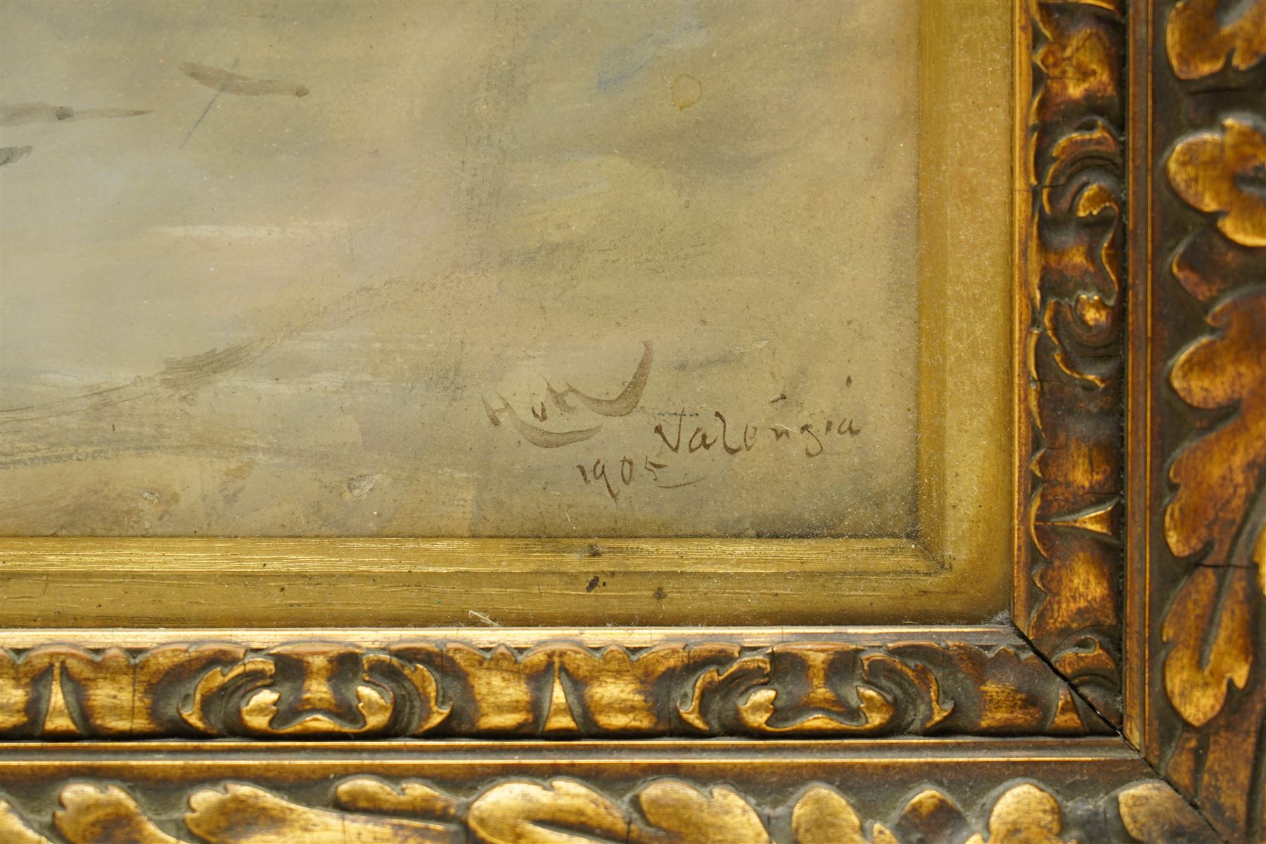 Hubert von Herkomer (Bavarian/British 1849-1941): The Poacher in the Marketplace - 'Valencia', watercolour and gouache signed inscribed and dated 1905, 62 x 40cm 
Provenance: Dicksee & Co., Liverpool, 1907.