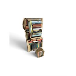 Collection of books, mainly antique reference books, in nine boxes 