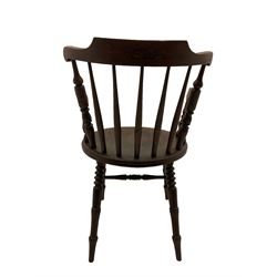 Late 19th century stained beech ‘Penny’ chair with 