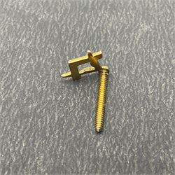9ct gold Masonic Past Masters jewel, presented to 'W Bro Keith Leonard Hoggard by the bretheren of the Lodge St Andrew as a mark of esteem for valuable services rendered as worshipful master 1989-1990', hallmarked, together with a 9ct gold Masonic stick pin and stud