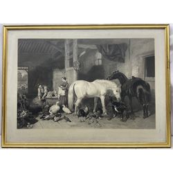 After John Frederick Herring Sr (British 1795-1865): An English Homestead, pair of large engravings 56cm x 85cm