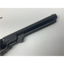 Modern Replica Models Japan non-firing copy of an 1851 Navy percussion cap revolver, .36 cal, boxed with paperwork, L31cm - Disposed 25.06.25 - Notified 24.07.25