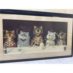 Louis Wain (British 1860-1939): 'Mellin's Food Biscuits' and 'Capstan Navy Cut Cigarettes', pair chromolithographs 24cm x 50cm (2)