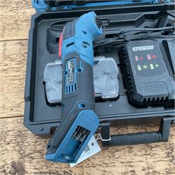 Erbauer EMT18-Li-QC cordles multi tool with charger and accessories together with corded Erbauer angle grinder in carry cases - THIS LOT IS TO BE COLLECTED BY APPOINTMENT FROM DUGGLEBY STORAGE, GREAT HILL, EASTFIELD, SCARBOROUGH, YO11 3TX