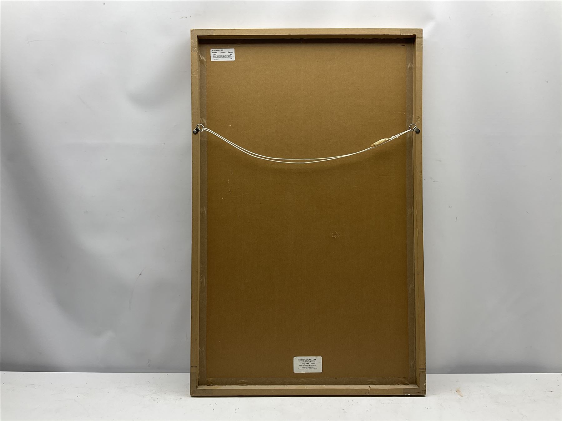 Francis Bacon (British 1909-1992): Exhibition Poster - 'Bacon Grand Palais 1972', signed in red, printed Gordon House/Wolfensberger/Switzerland 72cm x 43cm
Provenance: with David Duggleby Ltd 16th March 2015, Lot 292; given to the late Cavan O'Brien of Bridlington/London who worked at the Marlborough Gallery Old Bond Street