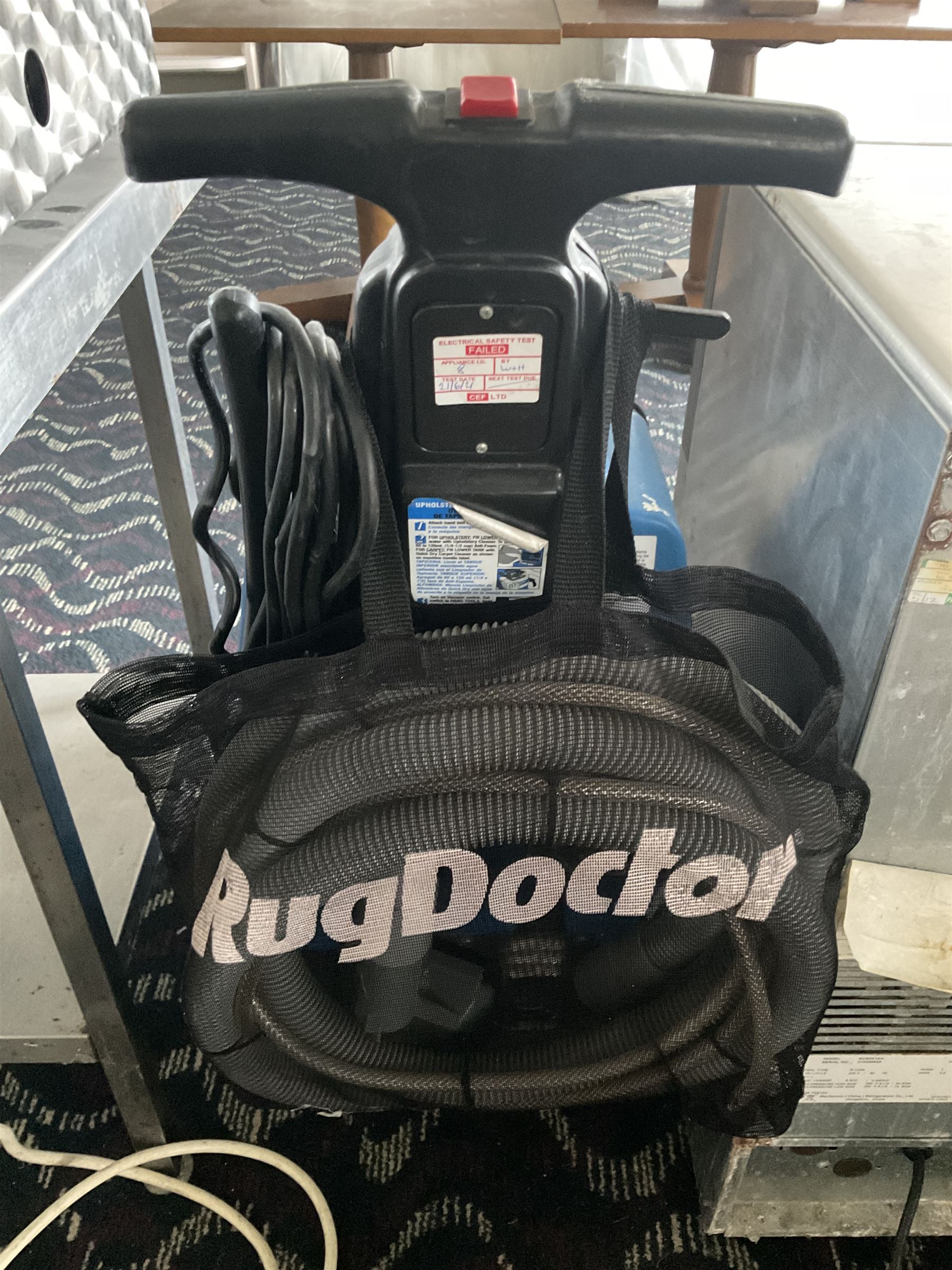 Rug Doctor Pro QW00354 carpet cleaner - requires new cable- LOT SUBJECT TO VAT ON THE HAMMER PRICE - To be collected by appointment from The Ambassador Hotel, 36-38 Esplanade, Scarborough YO11 2AY. ALL GOODS MUST BE REMOVED BY WEDNESDAY 15TH JUNE.