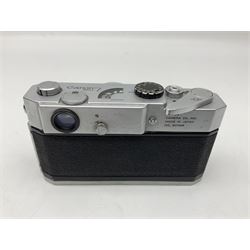 Canon 7 camera body, serial no. 807468, with 'Canon LTM/L39 50mm 1:1.2' lens, serial no. 39250