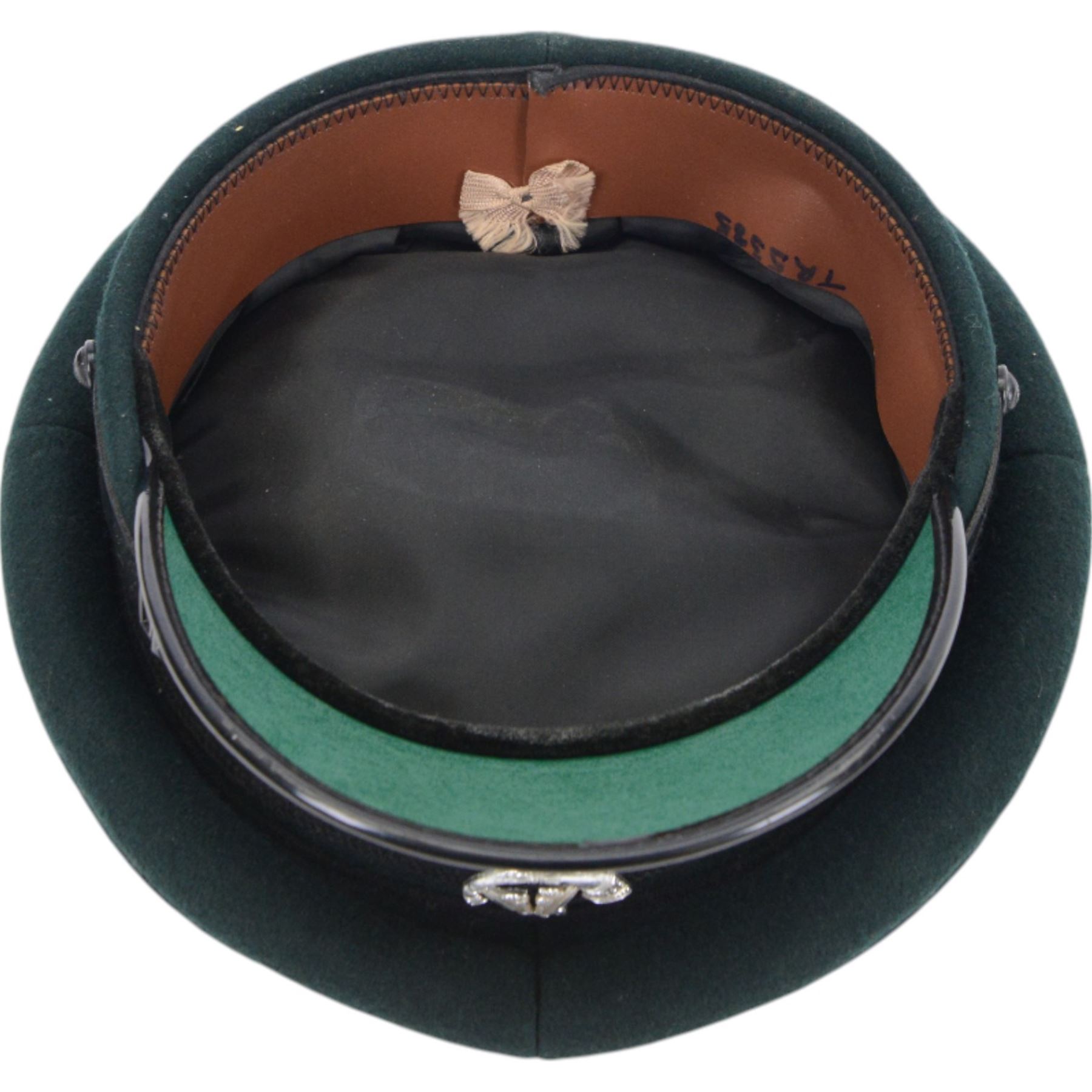 Collection of military caps, including Green Howards forage cap by Herbert Johnson, Officer's Royal Artillery cap by Bates Hatters, Glengarry cap by Mackie and Co etc 