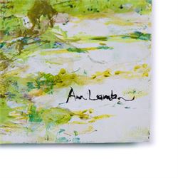 Ann Lamb (British 1955-): Wash Day, acrylic on canvas signed 50cm x 50cm (unframed)