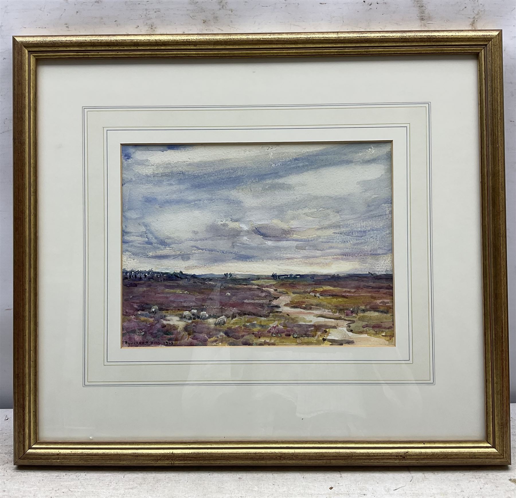 Rowland Henry Hill (Staithes Group 1873-1952): View Across the Moors, watercolour signed and dated 1929, 20cm x 26cm 