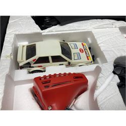 Scalextric - Rallye Internationale set with Audi Quattro and Austin Metro; boxed with instructions