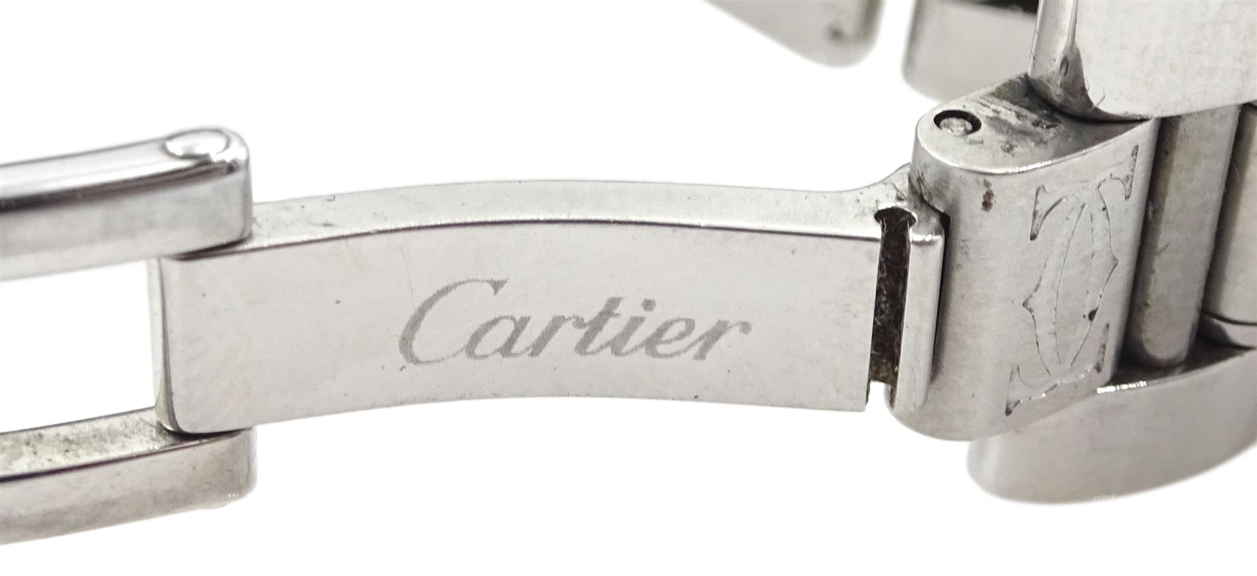 Cartier Must de Cartier 21 ladies stainless steel quartz wristwatch, Ref. 1340, serial No. PL156551, on original stainless steel strap, boxed with additional links 