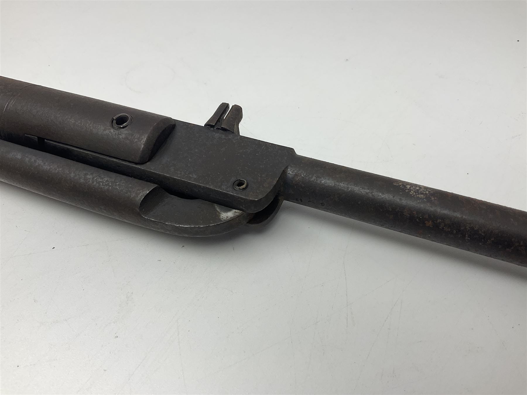 Pre-war BSA .177 air rifle with break barrel action and BSA logos to ...
