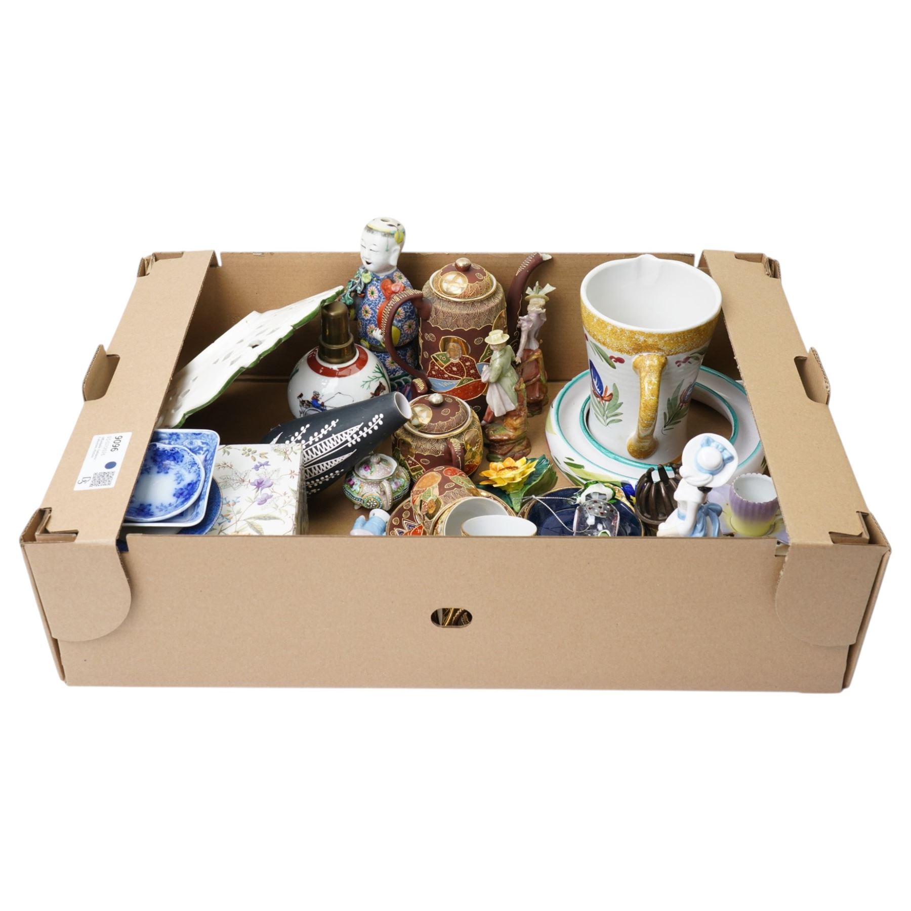 Japanese tea service, Leonardo collection boxed teacup and saucer, Delft style jug etc