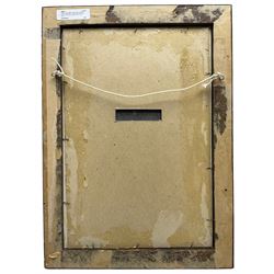 William Teulon Blandford Fletcher (Newlyn School 1858-1936): Village Street scene with Ducks, oil on board, signed verso 23cm x 14cm