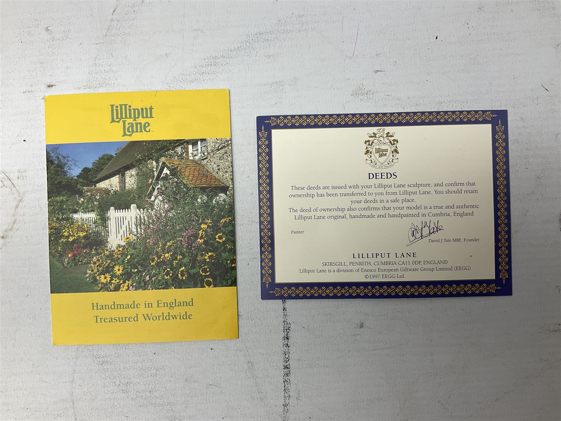 Lilliput Lane 'Bowbeams' The British Collection model, boxed with deeds