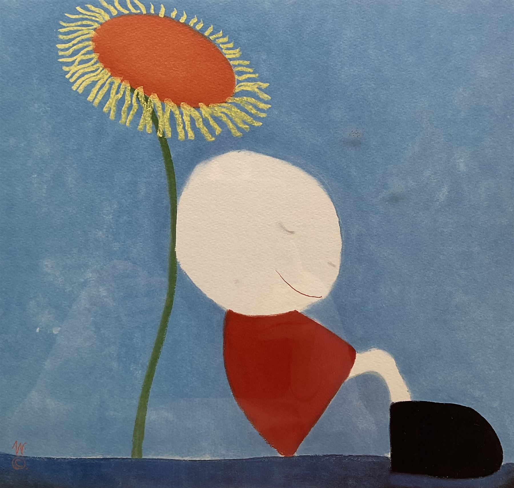 Mackenzie Thorpe (British 1956-): 'Having a Rest', limited edition print signed titled and numbered 794/850 in pencil, Washington Green blindstamp 34cm x 34cm 